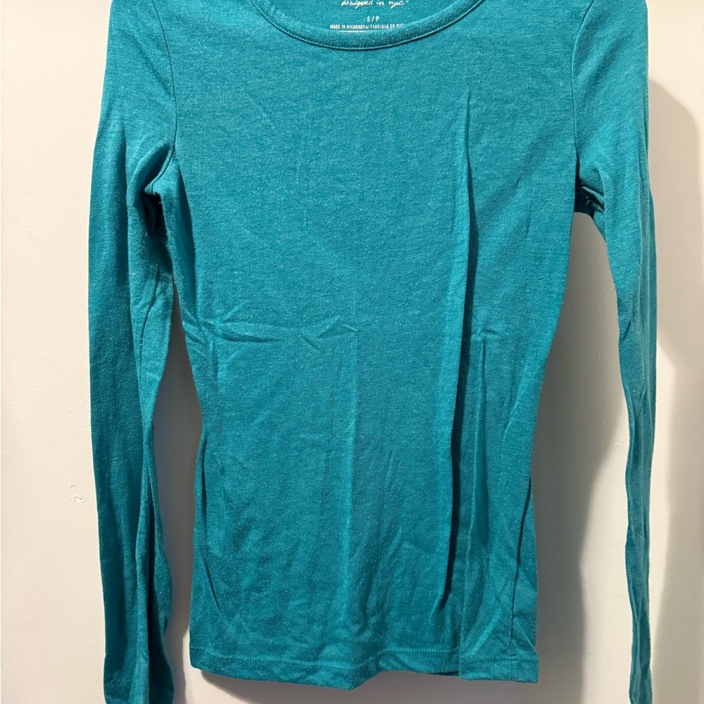 Teal Long Sleeve Top